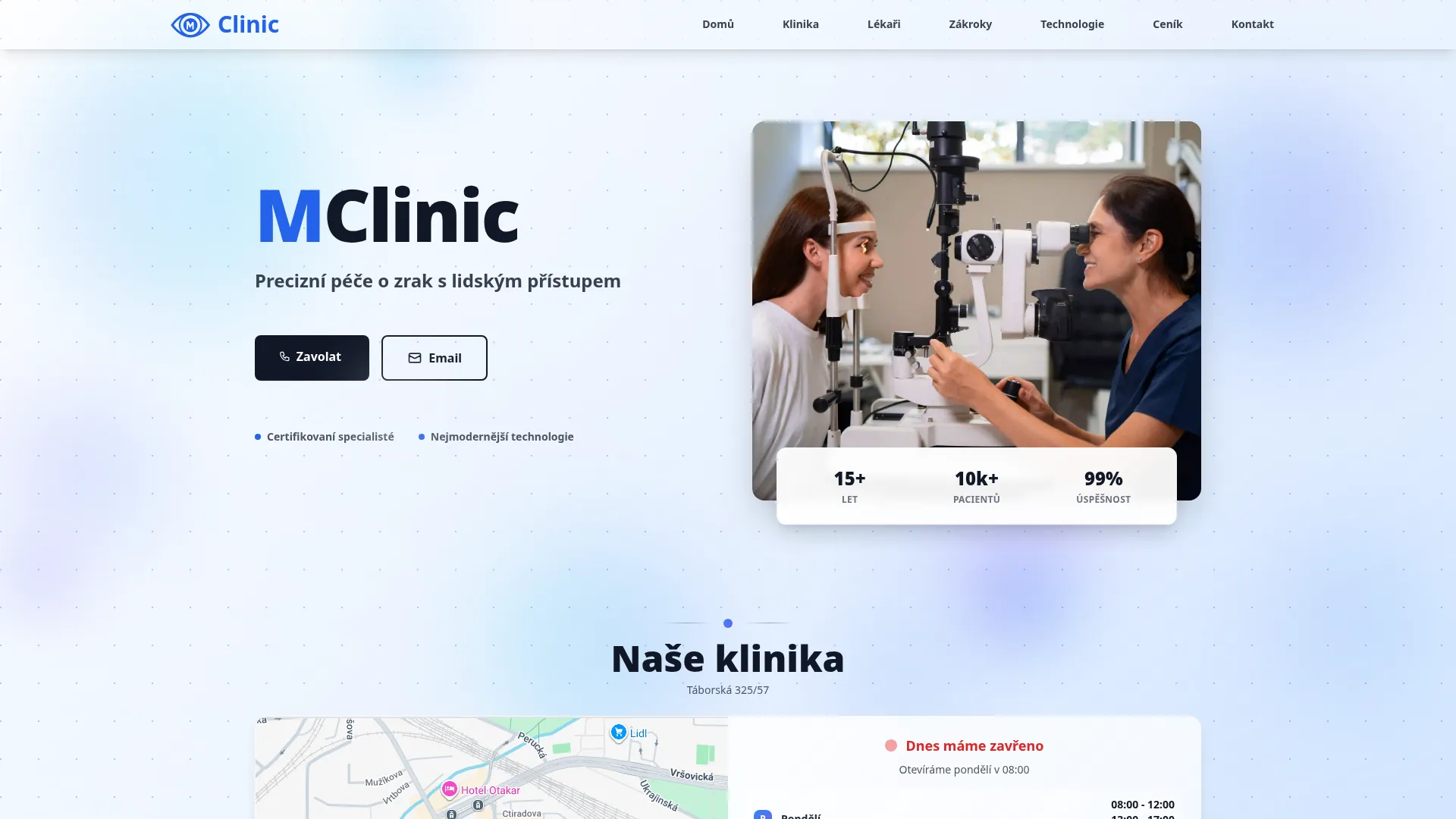 Screenshot of Clinicm.cz